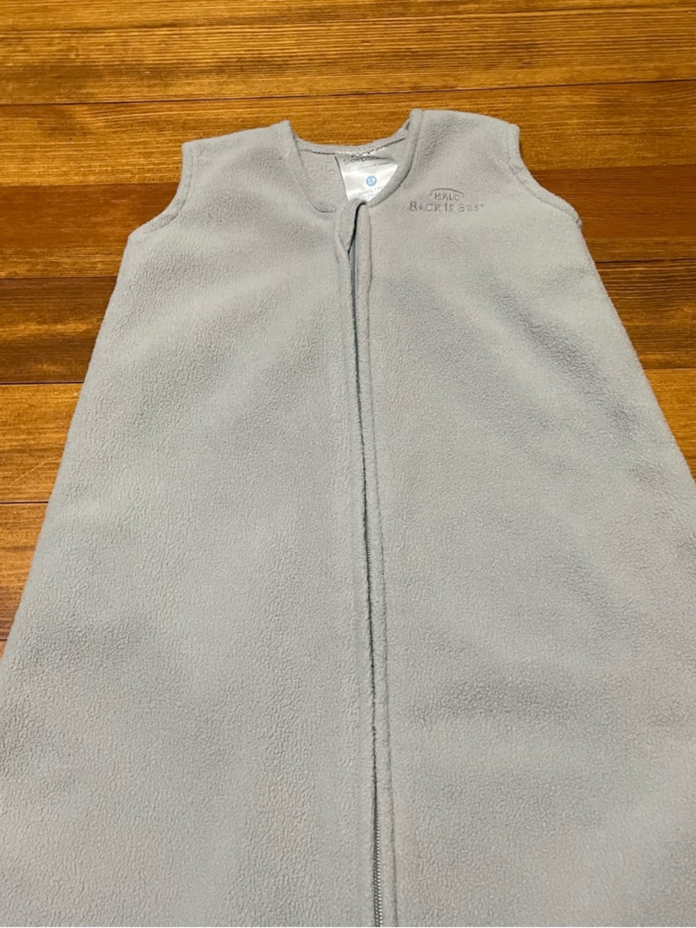 Halo Gray Micro Fleece Sleep Sack Wearable Blanket Size Sm 0-6 Months 10-18 lbs - Picture 4 of 8